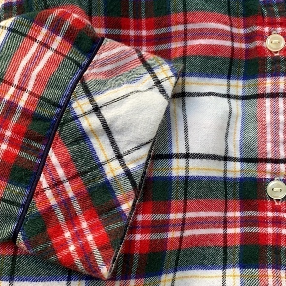 GAP + Pendleton Holiday Plaid Button Down Shirt/Pajama Top Sz S - Picture 12 of 13